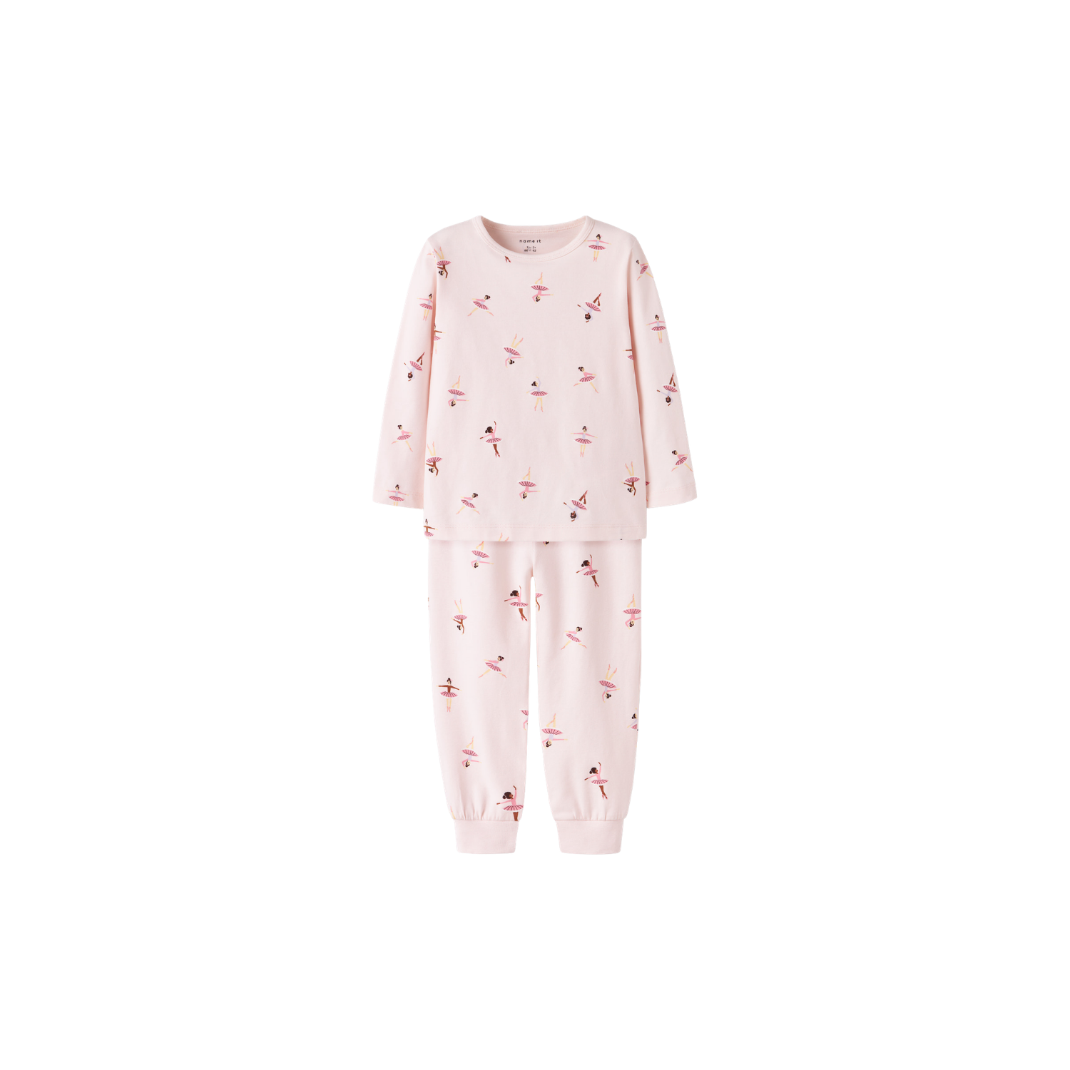 Pijama cu Imprimeu Ballarina, Roz
