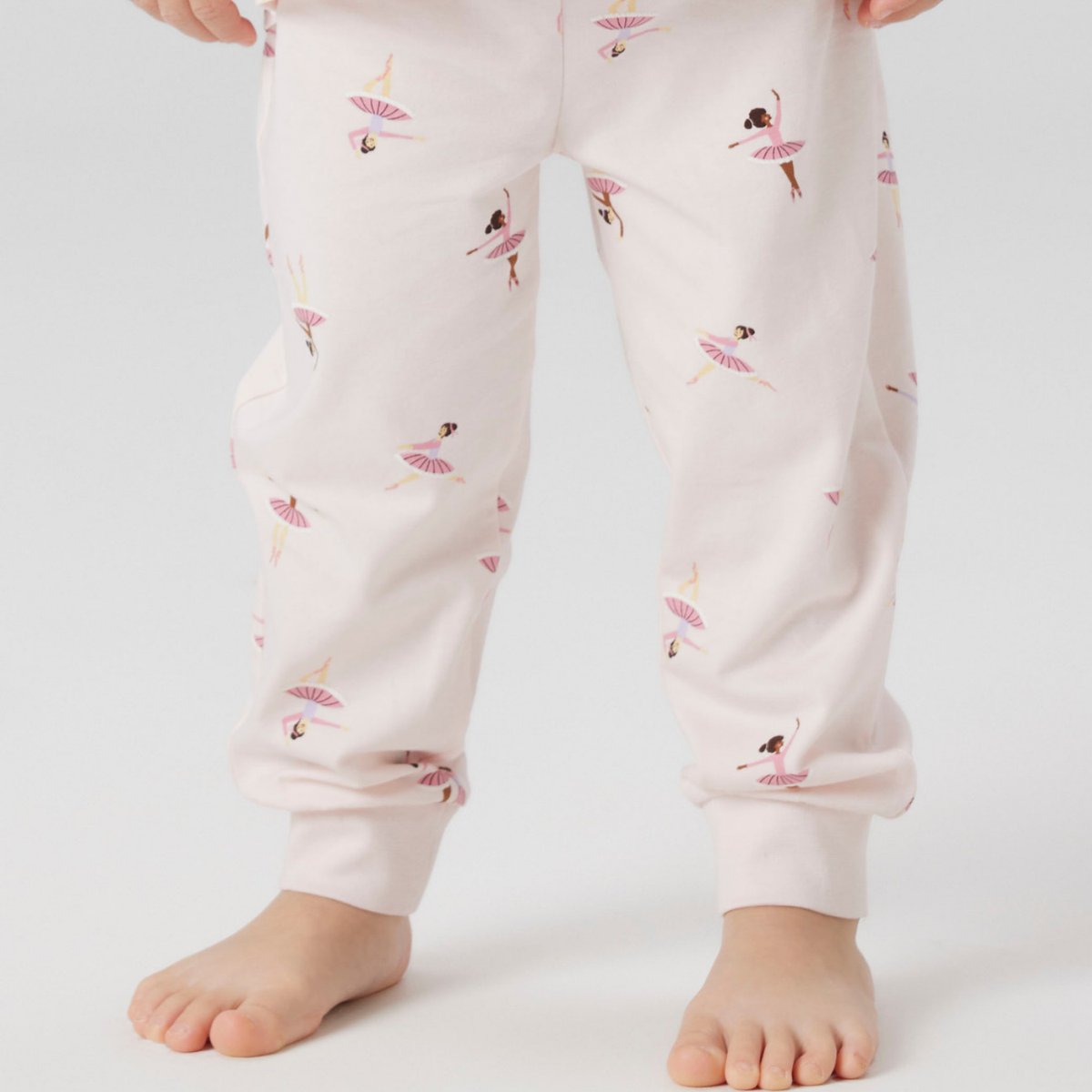 Pijama cu Imprimeu Ballarina, Roz