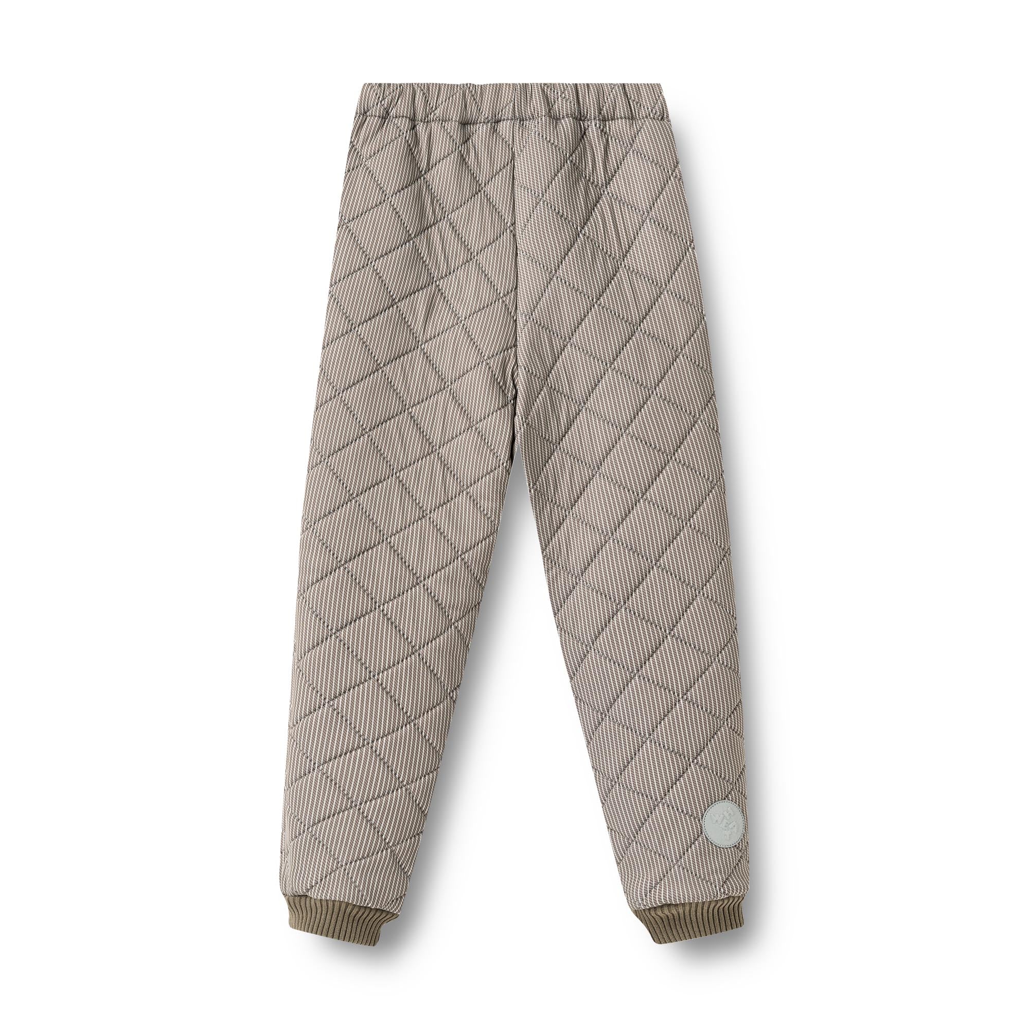 Pantaloni Termici Alex cu Dungi, Maro