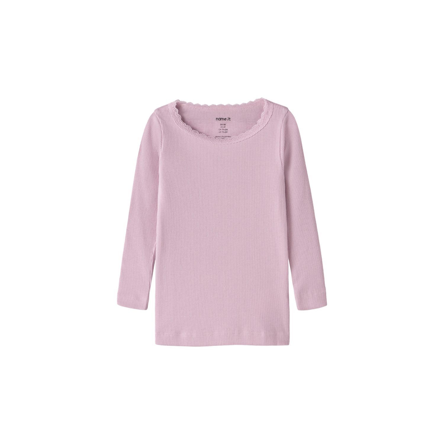 Bluza cu Maneca Lunga si Dantela Kab, Mov