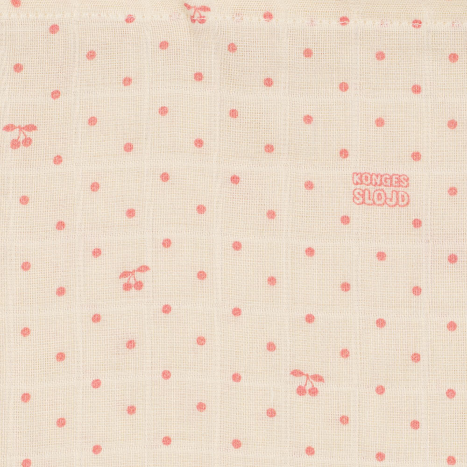 Set 3 Scutece din Muselina de Bumbac Organic, Cherry Dot