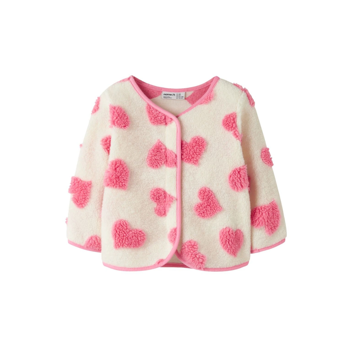 Cardigan din Fleece Lara, Alb