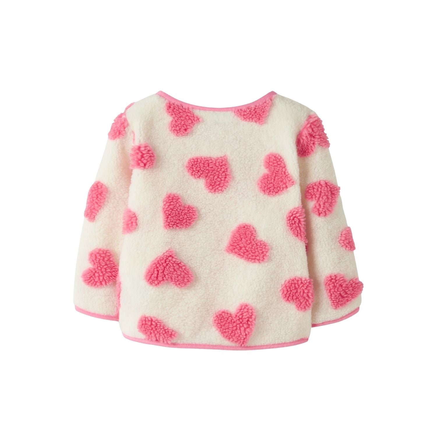 Cardigan din Fleece Lara, Alb