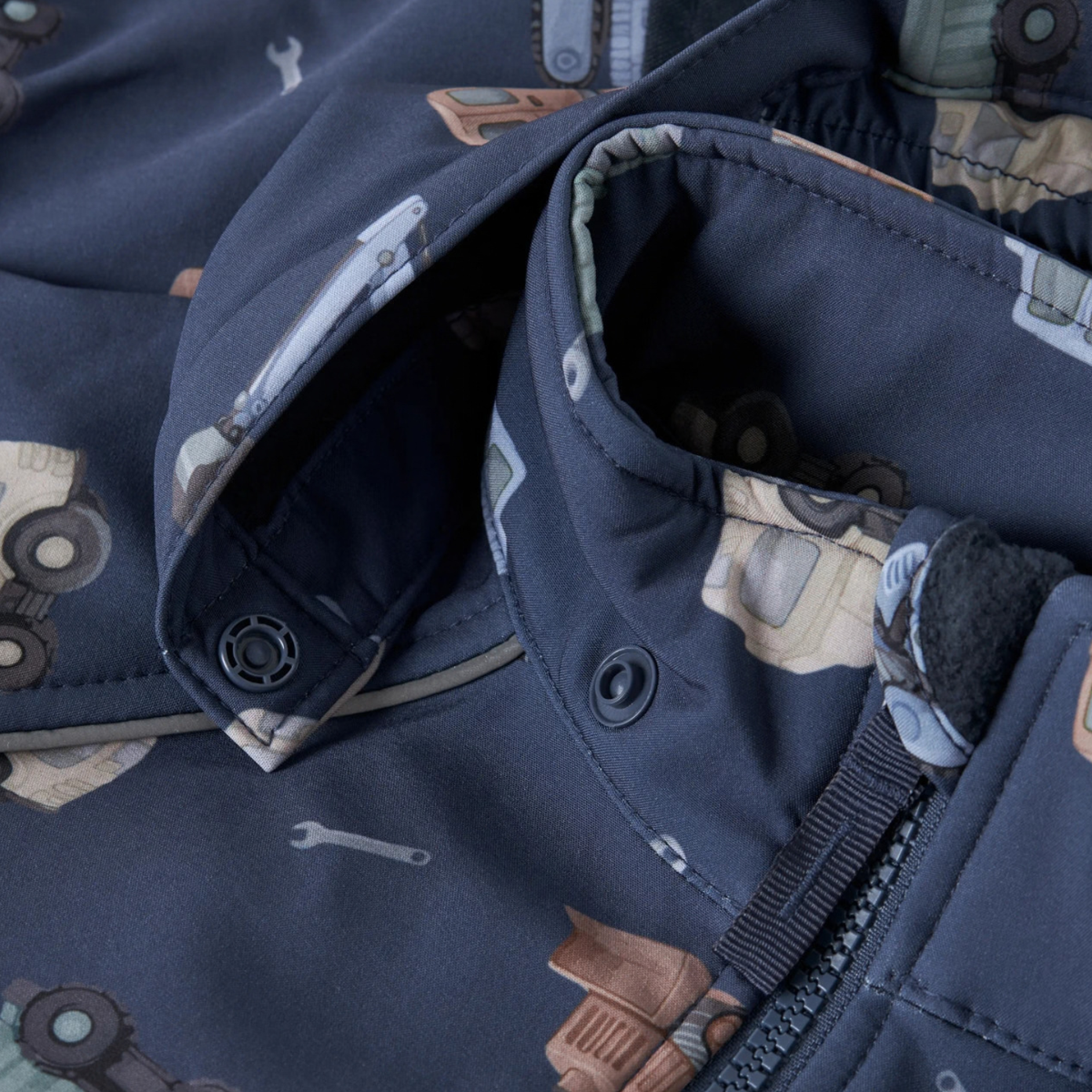 Combinezon Softshell Alfa cu Imprimeu, Albastru
