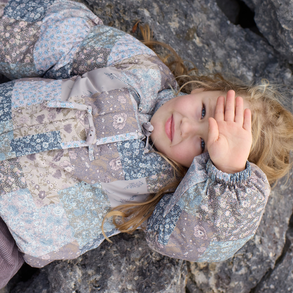 Geaca Puffer Zallie cu Imprimeu Patchwork
