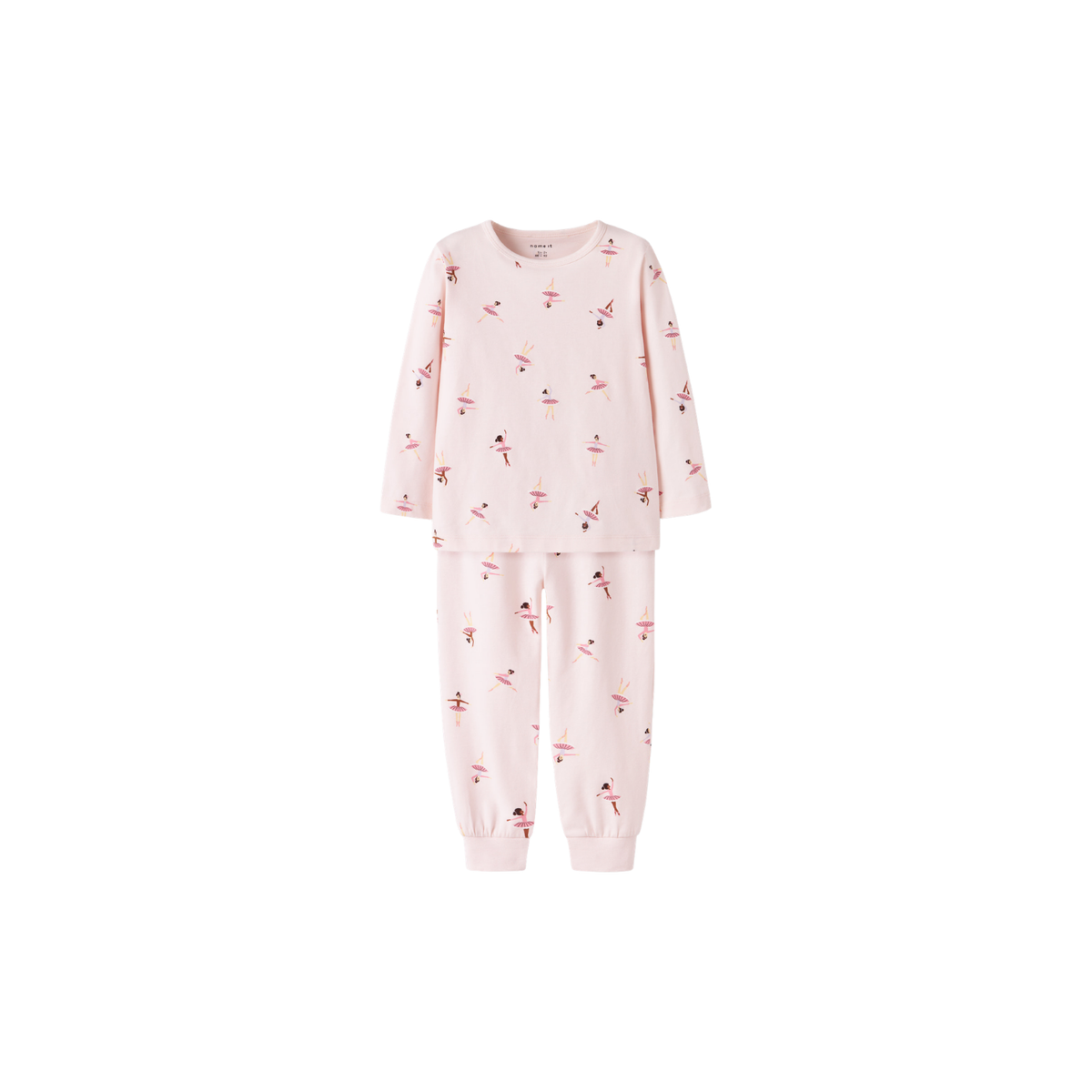 Pijama cu Imprimeu Ballarina, Roz
