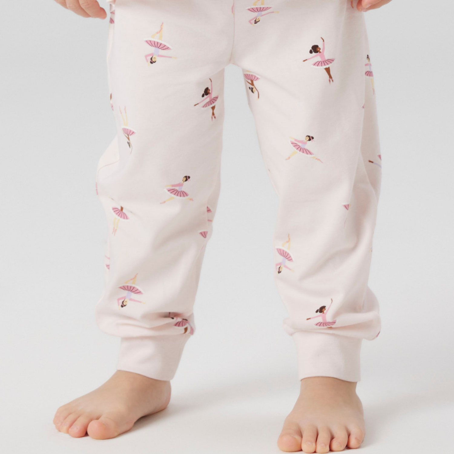 Pijama cu Imprimeu Ballarina, Roz