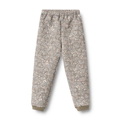 Pantaloni Termici Alex cu Imprimeu Floral, Gri