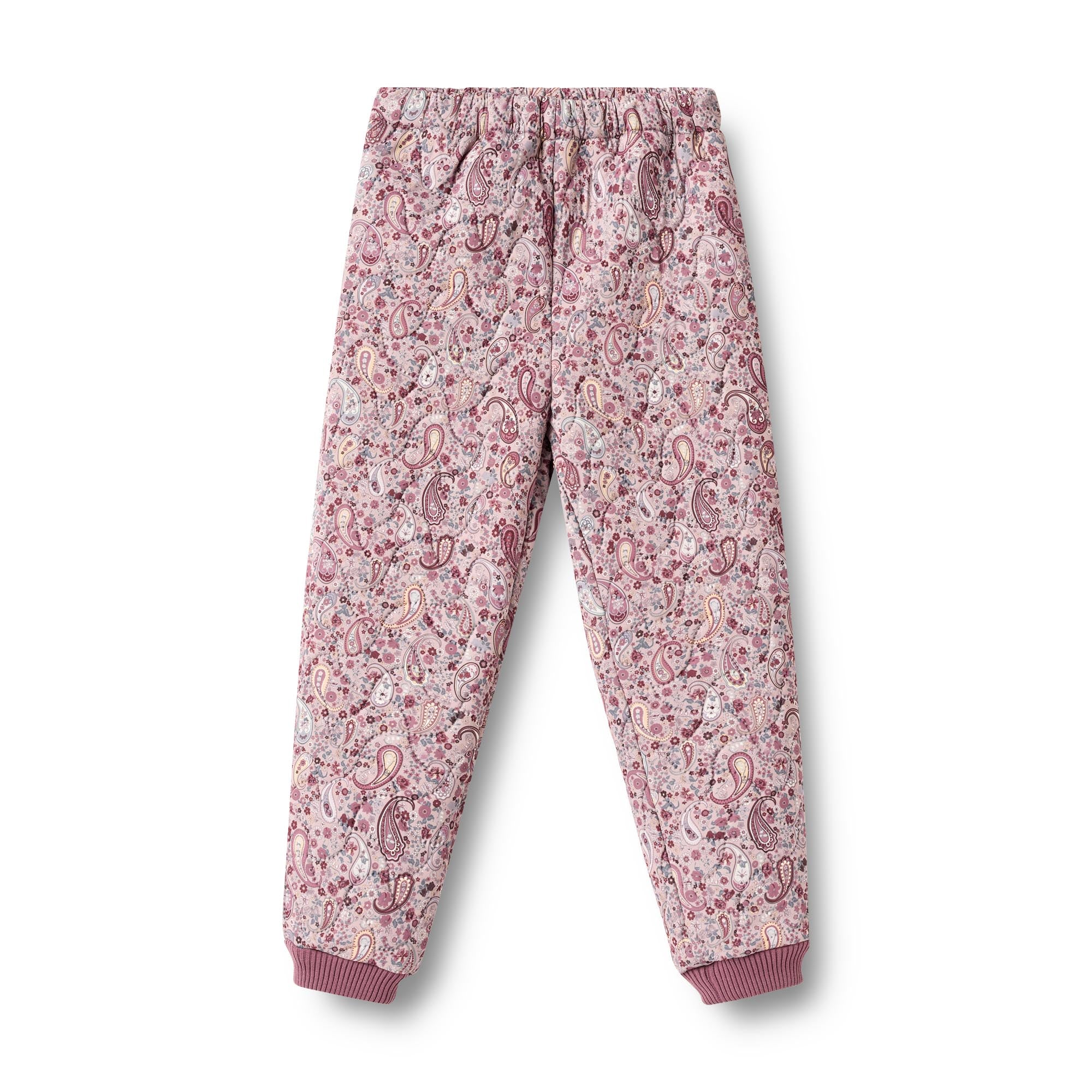 Pantaloni Termici Alex cu Imprimeu Paisley, Roz