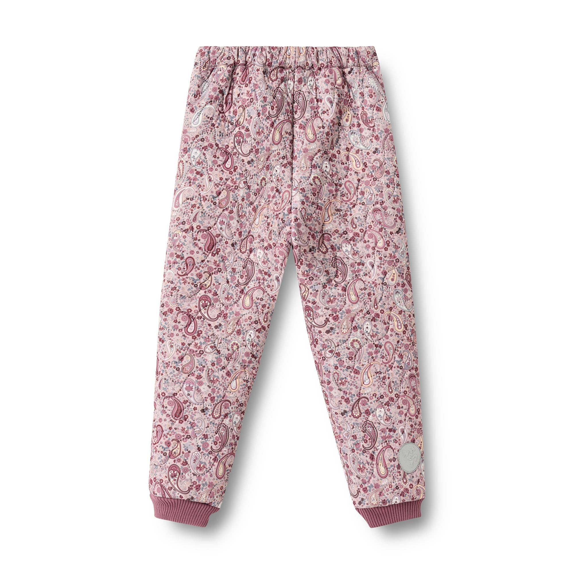 Pantaloni Termici Alex cu Imprimeu Paisley, Roz