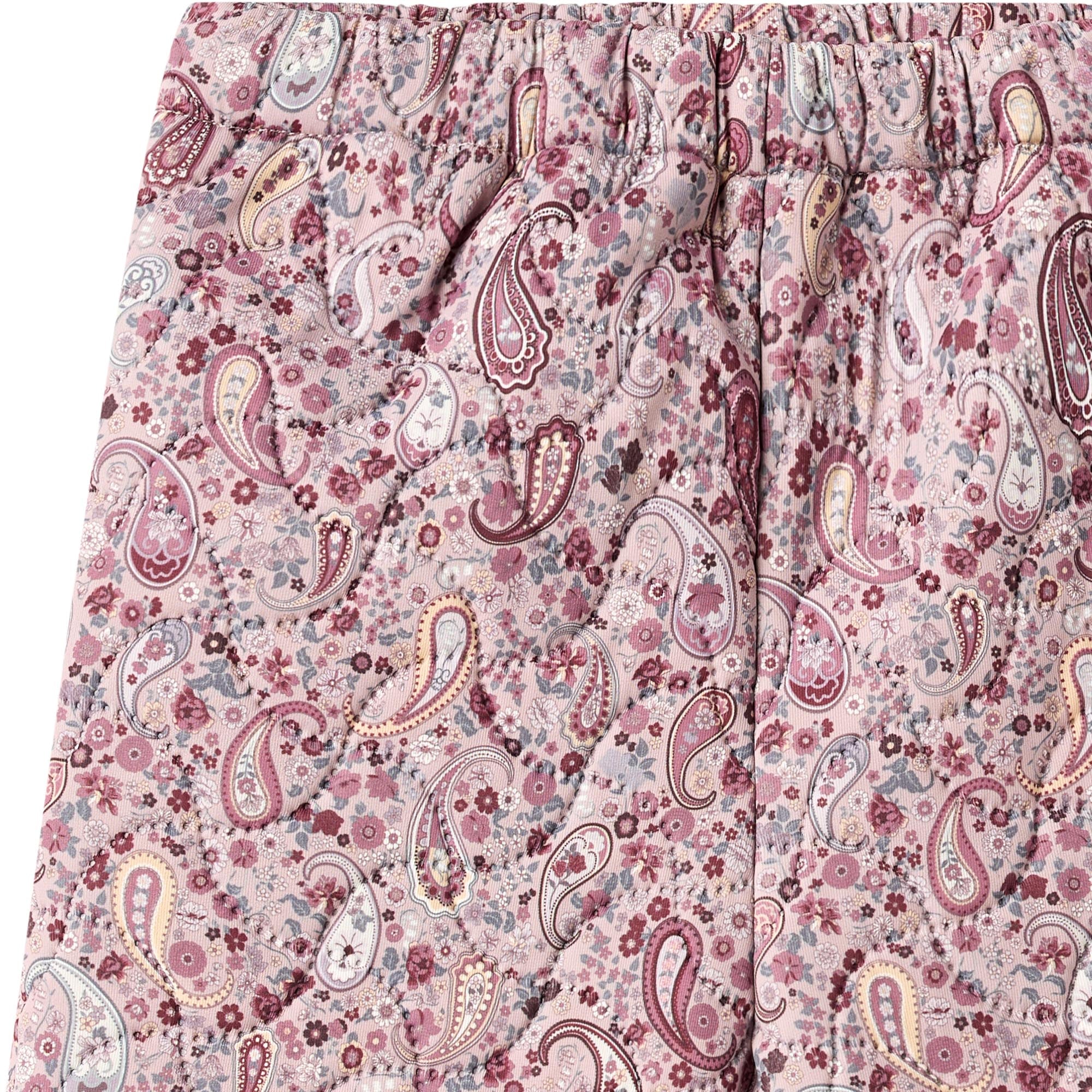 Pantaloni Termici Alex cu Imprimeu Paisley, Roz
