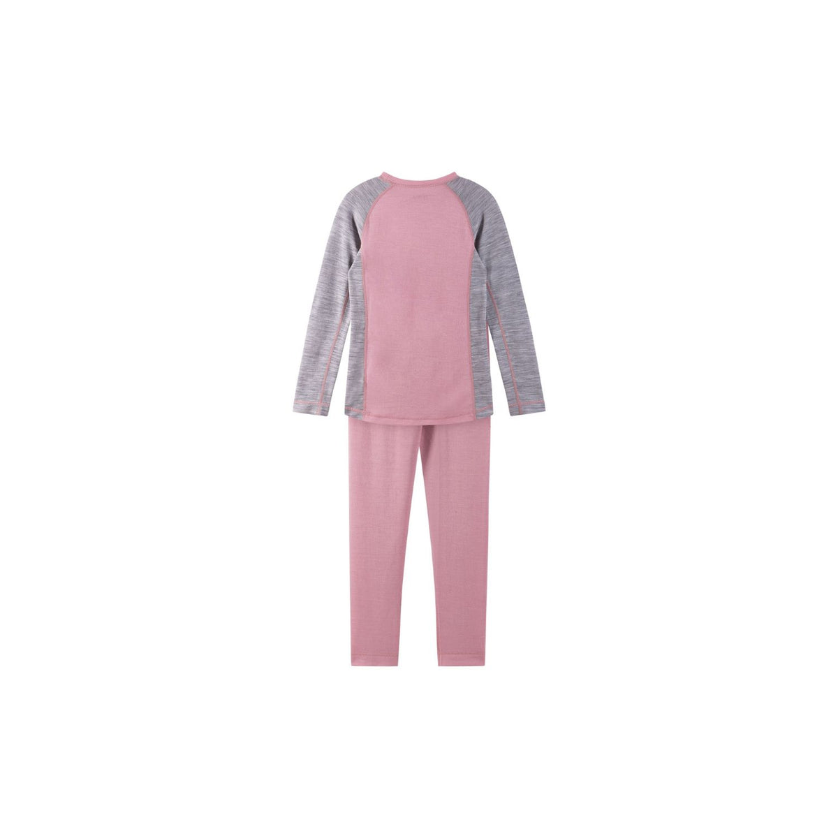Set Termic din Lana Merino Taitoa, Roz