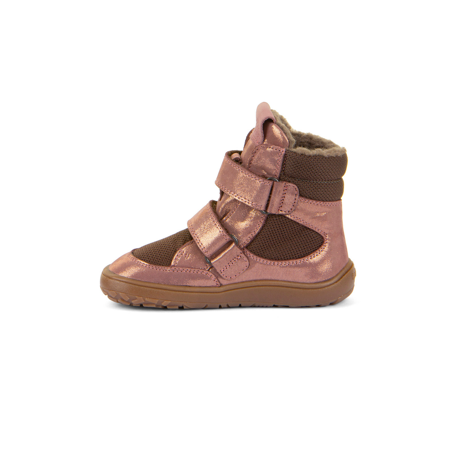 Cizme Barefoot de Iarna cu Membrana Tex, Roz si Auriu