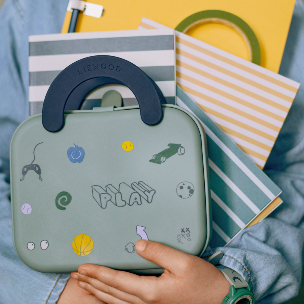 Cutie Pliabila pentru Gustare din Silicon Elara, Verde Menta