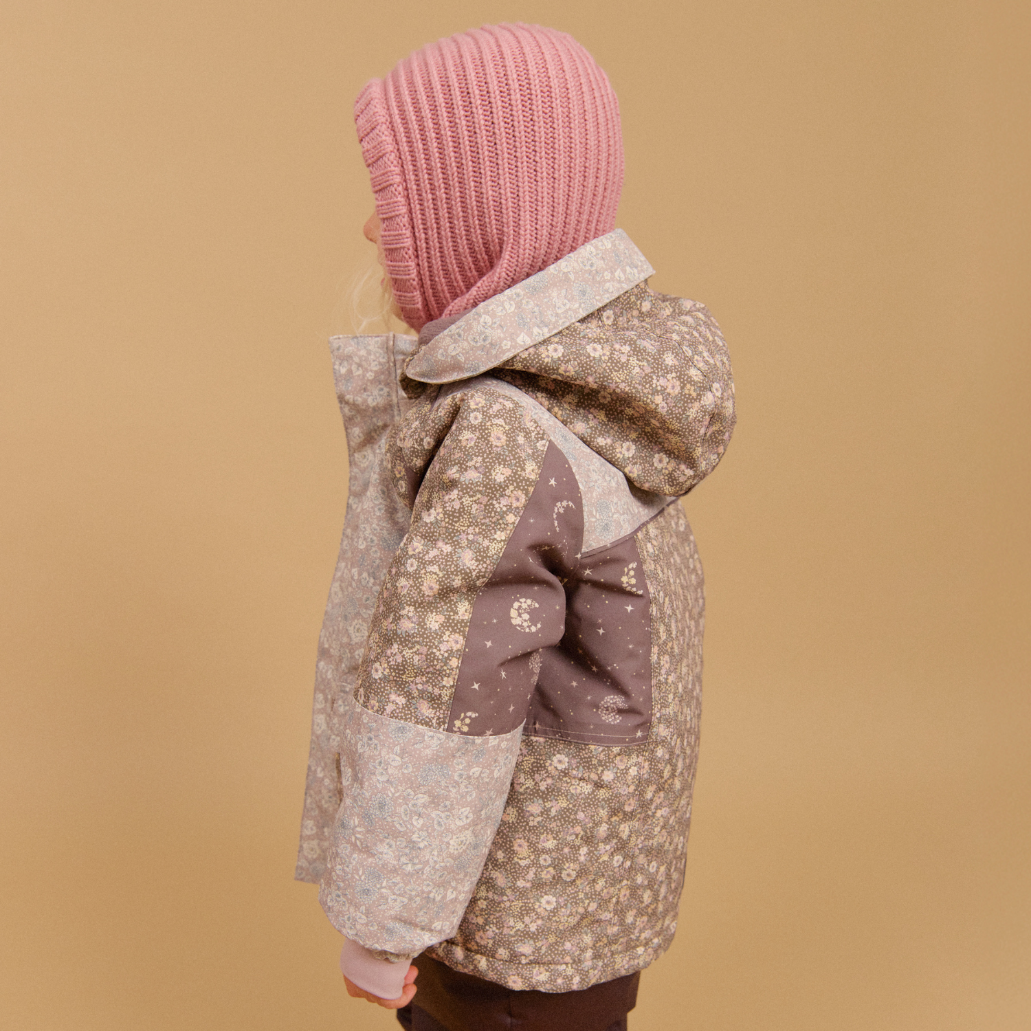 Geaca Tehnica Lausto cu Imprimeu Patchwork, Roz