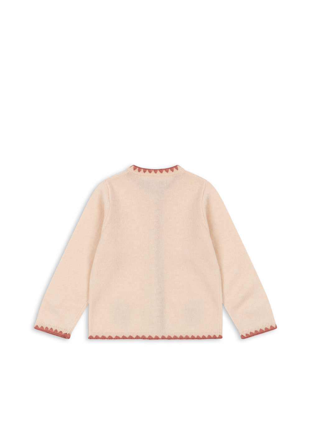 Cardigan Tricotat din Lana Collette, Roz