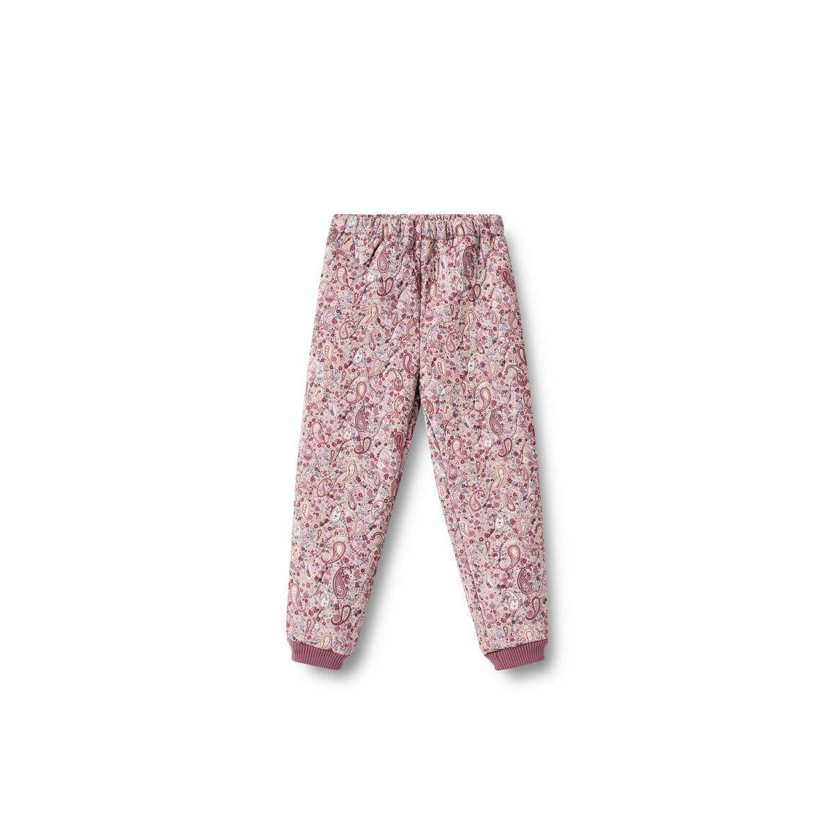 Pantaloni Termici Alex cu Imprimeu Paisley, Roz