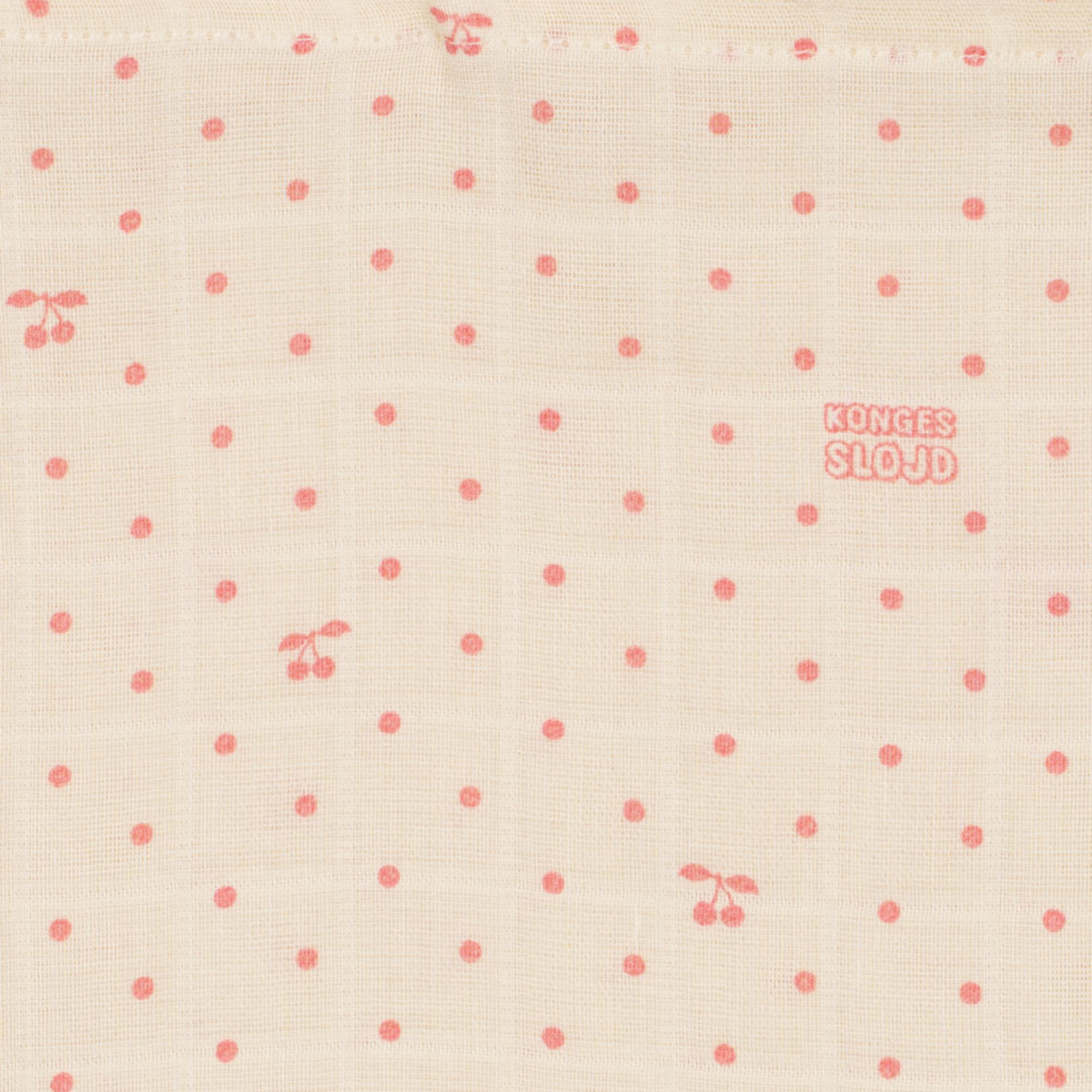 Set 3 Scutece din Muselina de Bumbac Organic, Cherry Dot